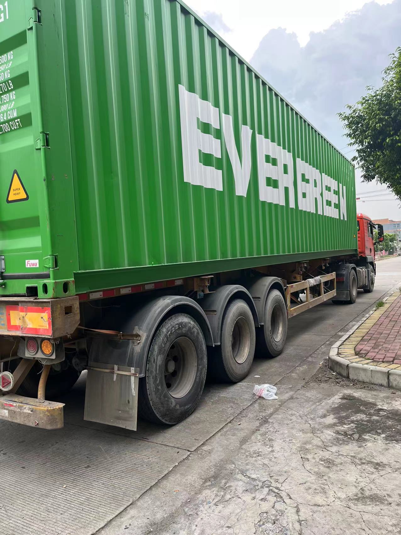 container loading of steam sauna