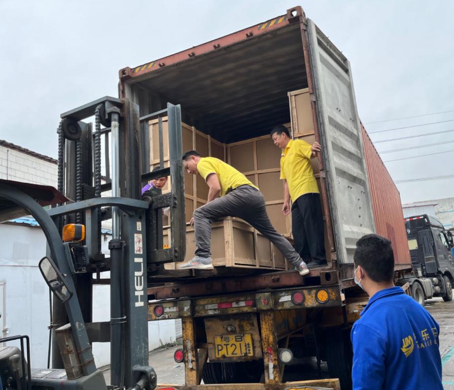 steam shower sauna container loading