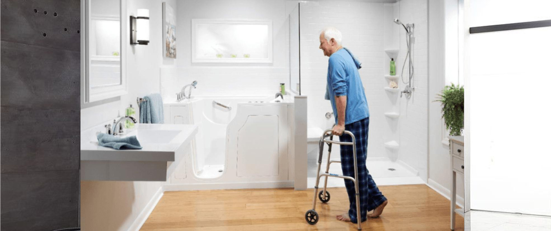 Walk in tub for seniors and handicapped